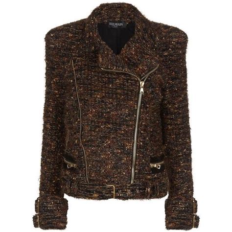 balmain biker jacket replica|balmain tweed blazer.